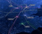 24 Hours of Flights Over London, Visualized like 