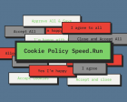 Cookie Consent Speed Running Game