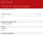 iOS Fonts - Every Font. Every iOS Version.