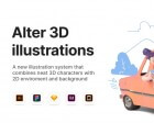 Alter 3D Illustrations - Hundreds of 3D Illustrations for your Designs
