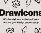 Drawicons - 100+ Hand Drawn Vector Icons to Make your Designs Pop