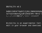 Brutalita: Experimental Font Editor and Font