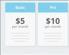 Pure CSS Pricing Table Examples
