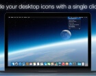 HiddenMe — Click a Button to Hide all the Desktop Icons on your Mac