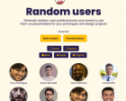 Random Users - Generate Random User Profile Pictures and Names with a Click
