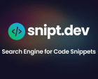 Snipt.dev - Search Engine for Code Snippets