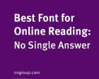 Best Font for Online Reading: No Single Answer