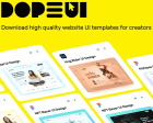 DopeUI - Free Modern UI Design Templates