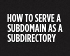 How to Serve a Subdomain as a Subdirectory