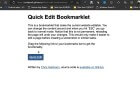 A “Quick Edit” Bookmarklet to Make Changes to any Web Site