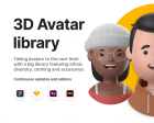 3D Avatar Library - Hundreds of 3D Avatars  for your Designs