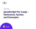 JavaScript for Loop – Explained with Examples
