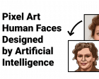 AI Pixel Art Human Face
