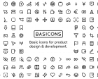 Basicons - Basic Icons for Product Design & Development