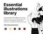 Essential Illustrations - Creative Library of 1,200 Consistent Illustrations